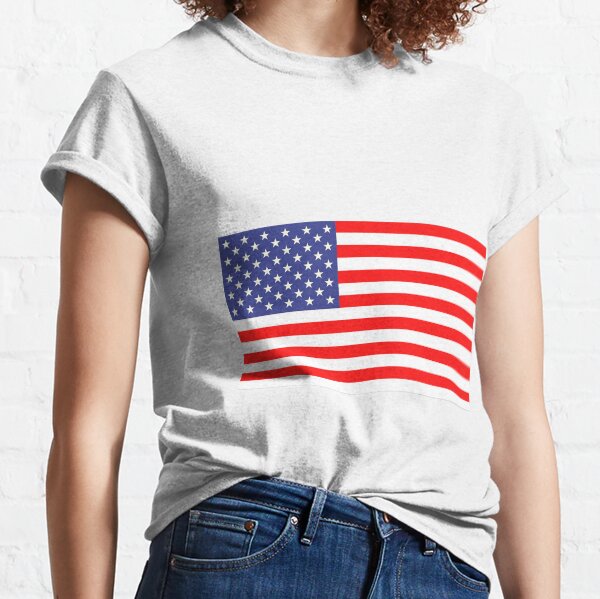 sequin flag shirt
