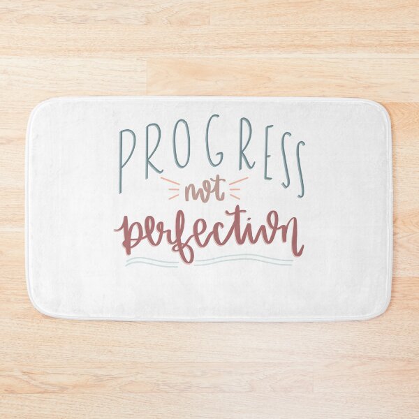 Item preview, progress not perfection  designed and sold by sarahlynndesign.