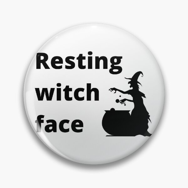 Item preview, Resting Witch Face designed and sold by sunandsnowglobe.