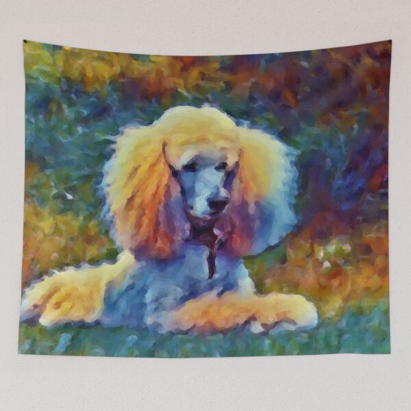 Item preview, Poodle relaxing in the sun designed and sold by ThePoodleandCo.