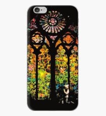 Banksy Stained Glass Window iPhone Case