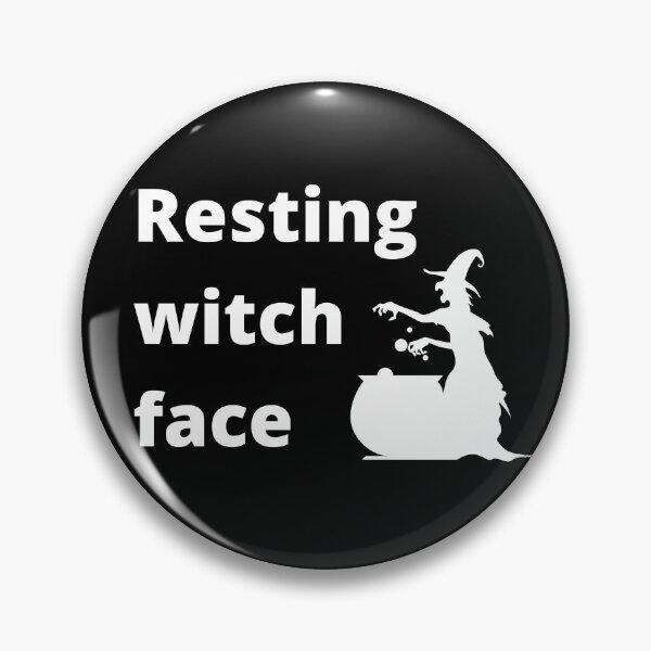 Item preview, Resting Witch Face designed and sold by sunandsnowglobe.