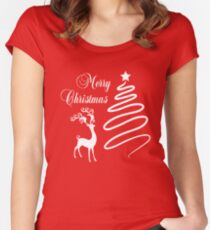 Merry Christmas Women's Fitted Scoop T-Shirt