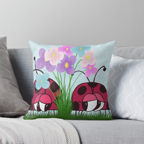 Item preview, Love At First Sight Ladybug Illustration designed and sold by OneArtsyMomma.