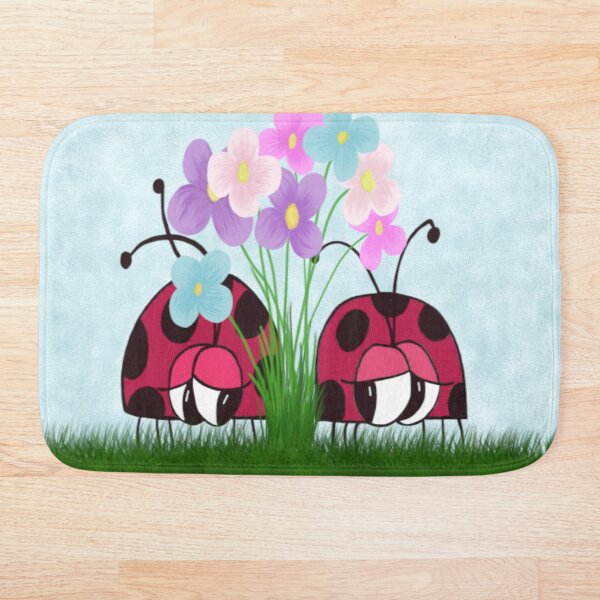 Item preview, Love At First Sight Ladybug Illustration designed and sold by OneArtsyMomma.