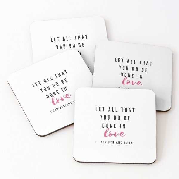 Item preview, Let All That You Do Be Done In Love Print designed and sold by NinaNotes.
