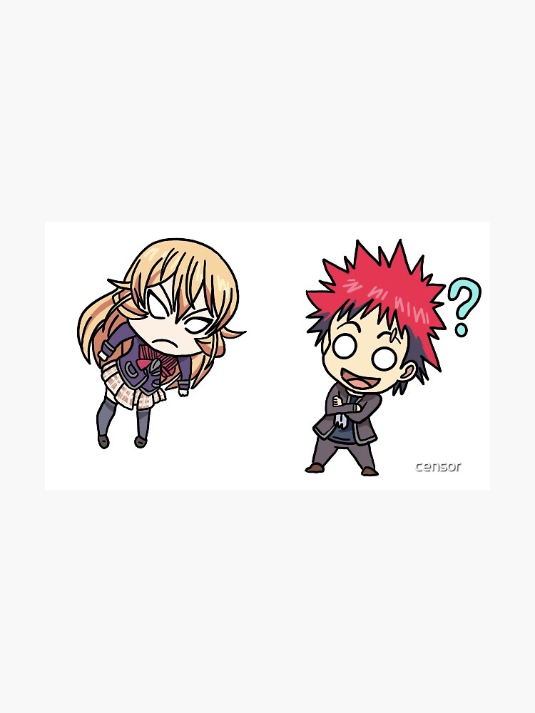Thumbnail 3 of 3, Sticker, Nakiri and Soma designed and sold by Cear-the-Baka.