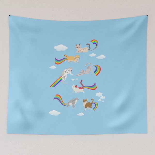 Item preview, Rainbow Cat Farts designed and sold by ZeeDigitalArt.