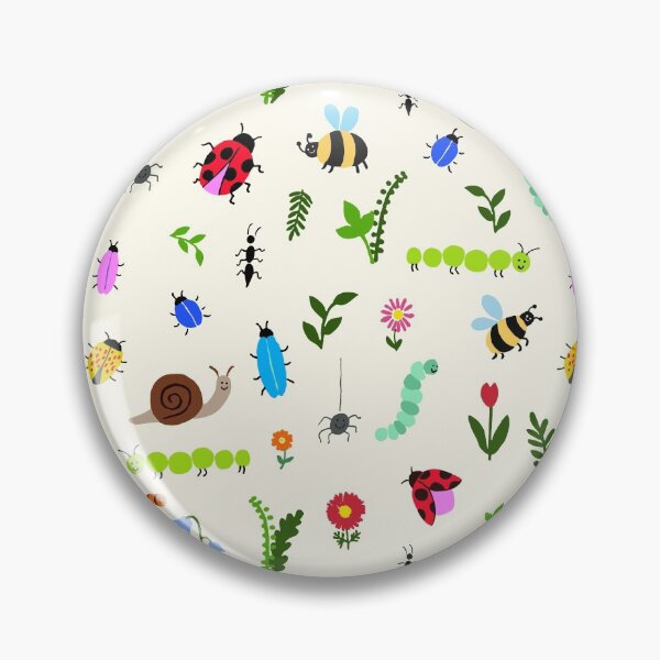 Item preview, Fun Graphic Happy Bugs Pattern designed and sold by PatternTalent.