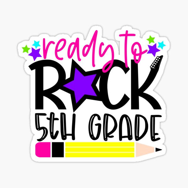 Item preview, Ready to rock 5th grade designed and sold by purpleblobart.
