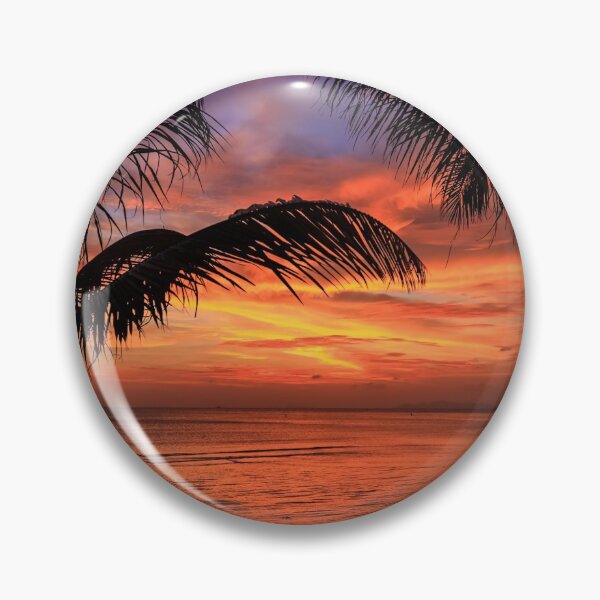 Item preview, Dramatic Sunset with silhouettes palm in Thailand designed and sold by photo123pro.