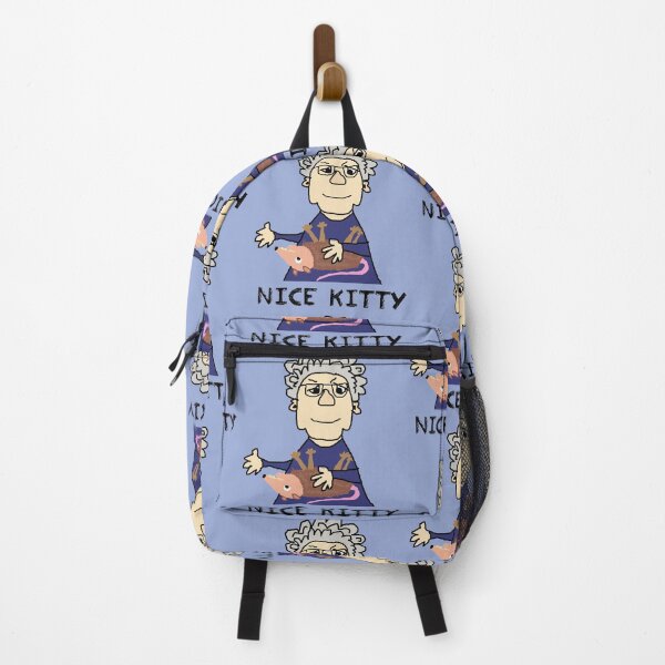 Item preview, Funny Old Lady Petting Possum Nice Kitty Cartoon designed and sold by Nature's Fancy.