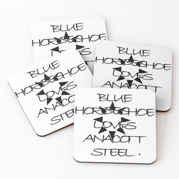 Item preview, BLUE HORSESHOE LOVE ANACOTT STEEL. designed and sold by Dahani-mo.