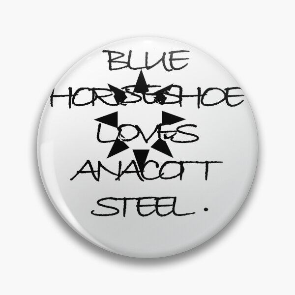 Item preview, BLUE HORSESHOE LOVE ANACOTT STEEL. designed and sold by Dahani-mo.