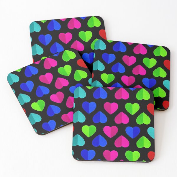Item preview, Colorful hearts designed and sold by The Sober Art.