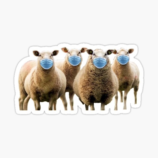 sheep vinyl sticker Be Yourself Never Conform PEOPLE ARE SHEEP Be Different