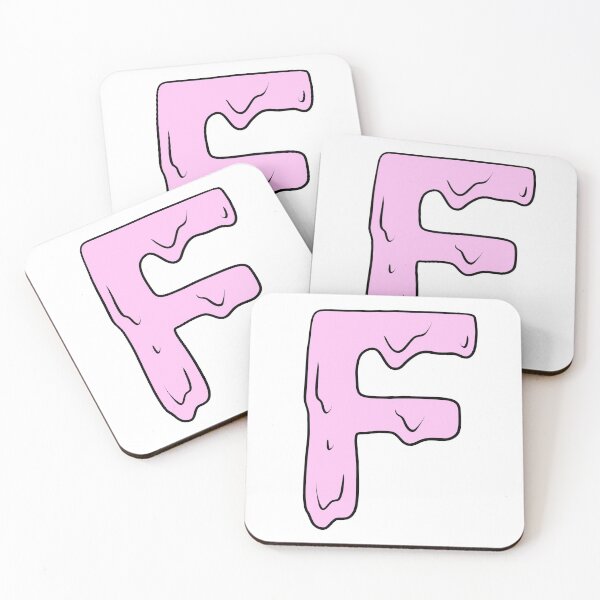 Item preview, melting pastel pink F initial  designed and sold by illhustration.