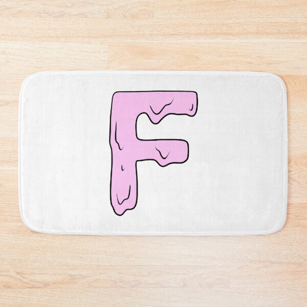 Item preview, melting pastel pink F initial  designed and sold by illhustration.