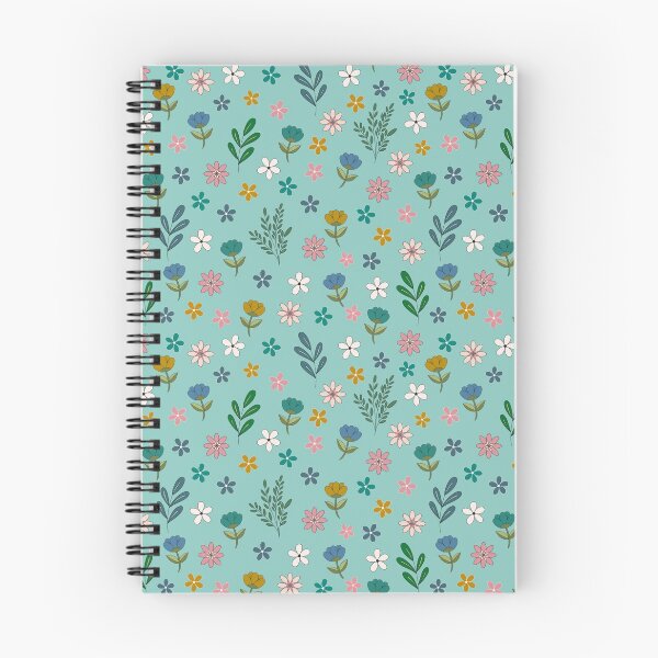 Item preview, Dainty Wildflower Petals - Teal Blue designed and sold by DaintyDoodler.