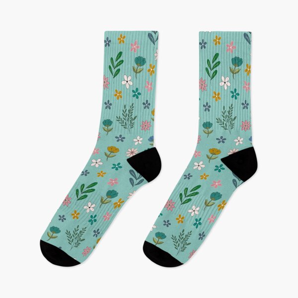 Item preview, Dainty Wildflower Petals - Teal Blue designed and sold by DaintyDoodler.
