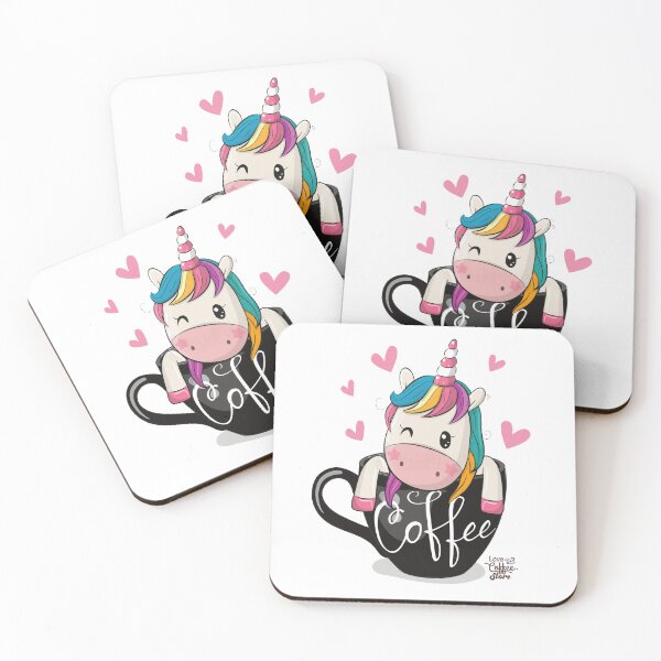 Item preview, Unicorn drinking coffee designed and sold by fanslovers.
