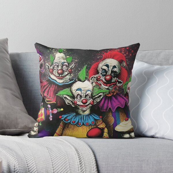 Killer Klowns From Outer Space Throw Pillow