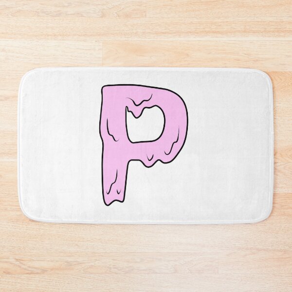 Item preview, melting pastel pink P initial  designed and sold by illhustration.
