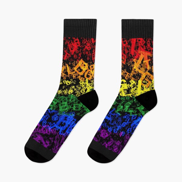 Item preview, LGBT Letters in rainbow design designed and sold by Wildjourne.