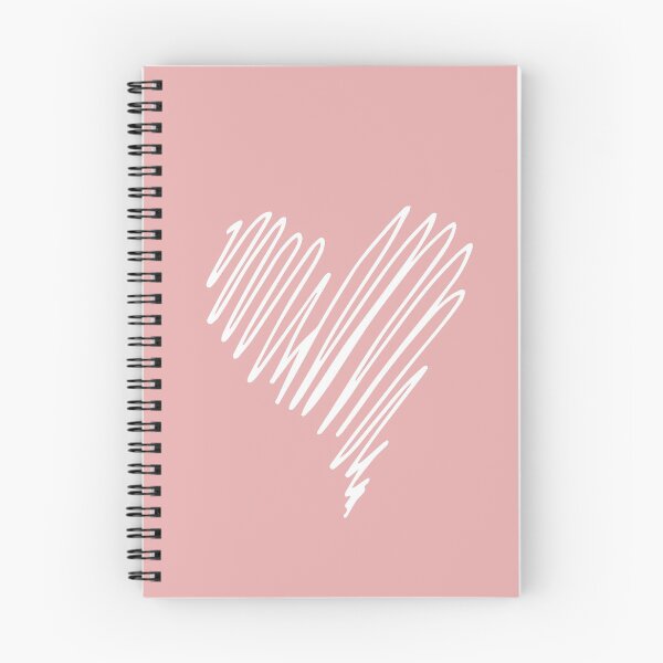 Item preview, Minimalist Scribbled White Heart on Pink  designed and sold by ParisianRomance.