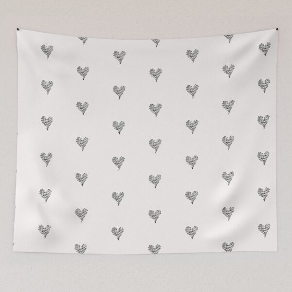 Item preview, Minimalist Scribbled Black Heart on White  designed and sold by ParisianRomance.