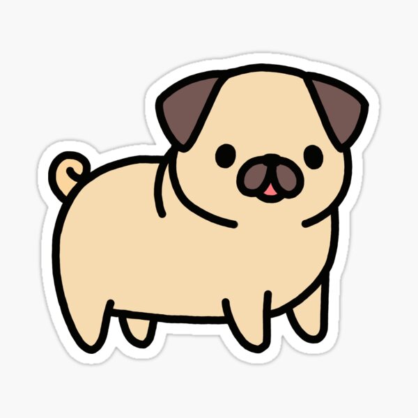 Cartoon Pug Gifts Merchandise Redbubble - roblox song id for borking in the 90s