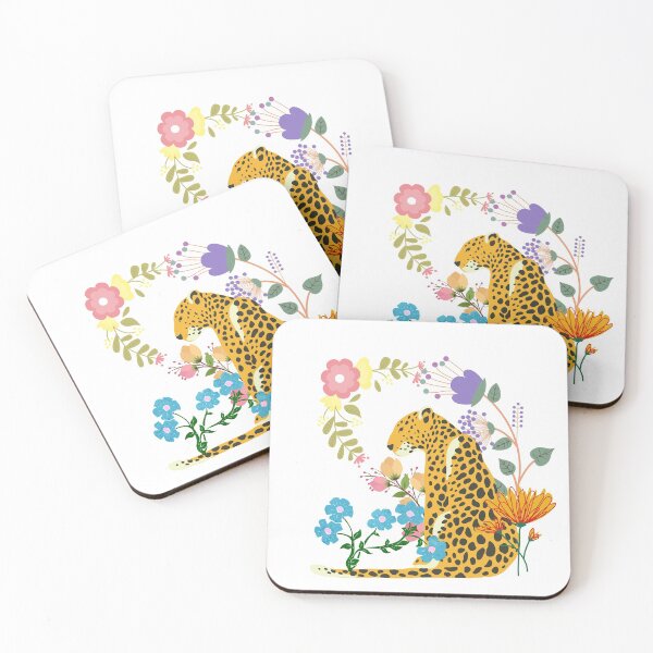 Item preview, Leopard In The Flowers designed and sold by tea-punk.
