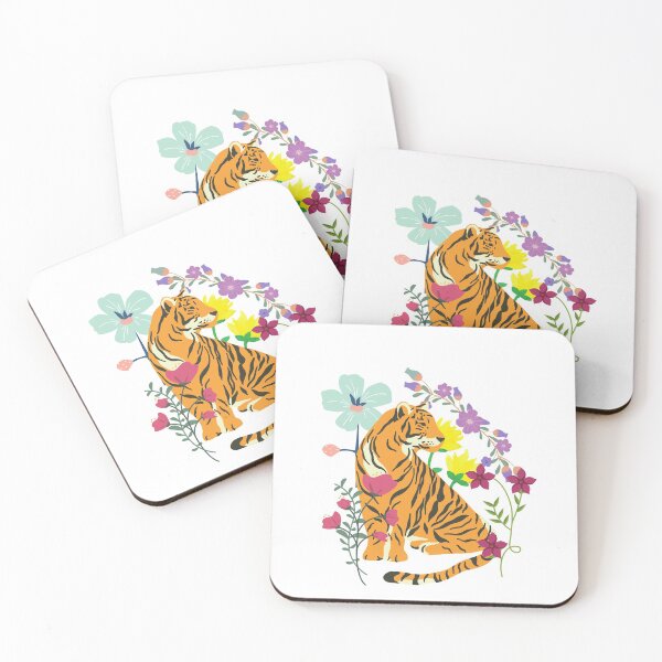Item preview, The Tiger in the Flowers  designed and sold by tea-punk.