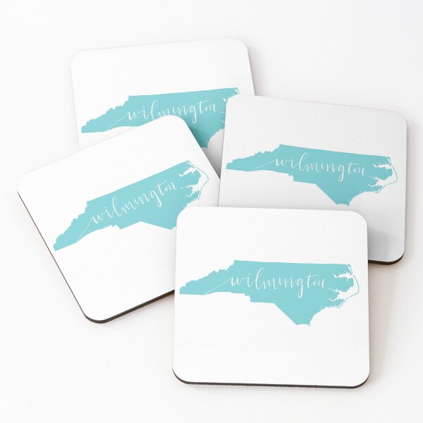 Item preview, Wilmington North Carolina State Outline Calligraphy designed and sold by Sarah Burk.