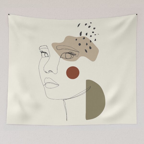Item preview, Glancing Eyes in One Line designed and sold by melmin-studio.