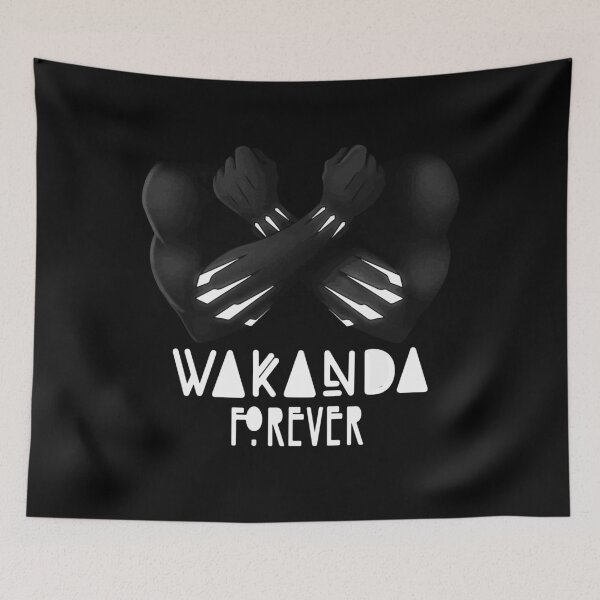 Item preview, "Wakanda Forever" Black Panther Print designed and sold by TopTrendNow.