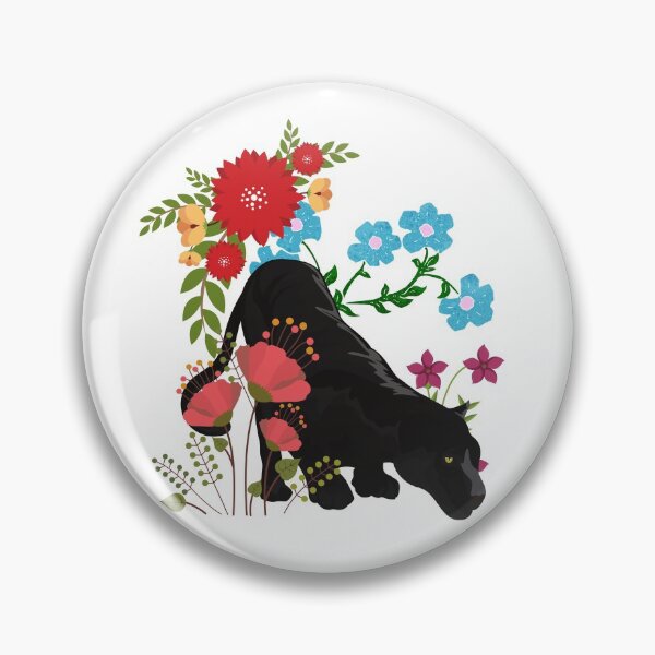 Item preview, Panther In The Flowers designed and sold by tea-punk.