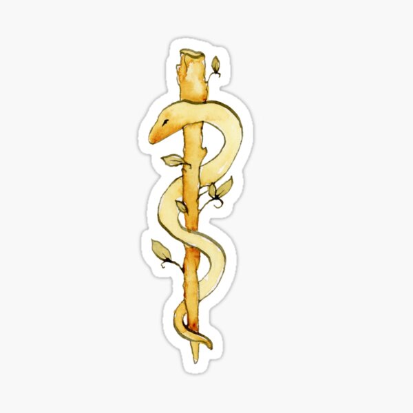 Rod of Asclepius Sticker