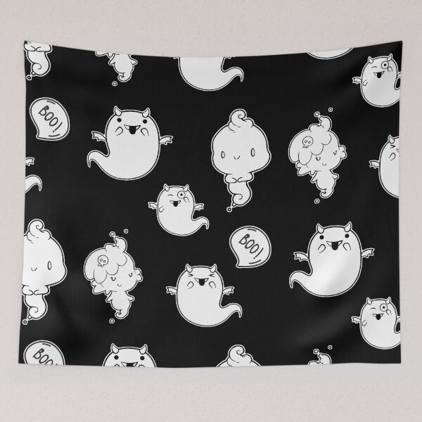 Item preview, Cute Ghosts Pattern designed and sold by AliCaliDesigns.