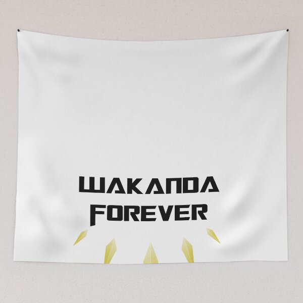 Item preview, Wakanda Forever Black Version Slim Fit T-Shirt designed and sold by younessderkaoui.