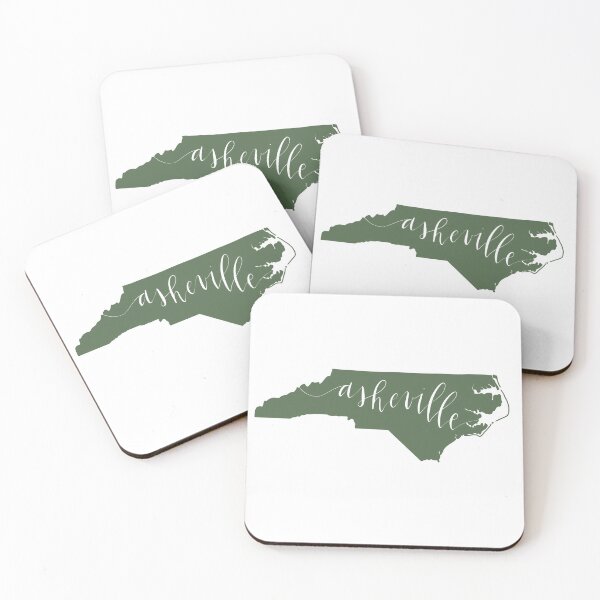 Item preview, Asheville North Carolina State Outline Calligraphy designed and sold by Sarah Burk.