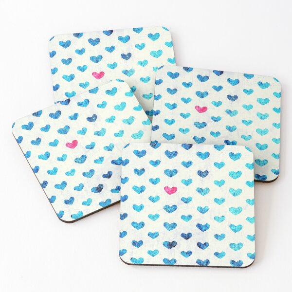 Item preview, Blue Hearts designed and sold by The Sober Art.