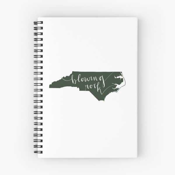 Item preview, Blowing Rock North Carolina State Outline Calligraphy designed and sold by Sarah Burk.