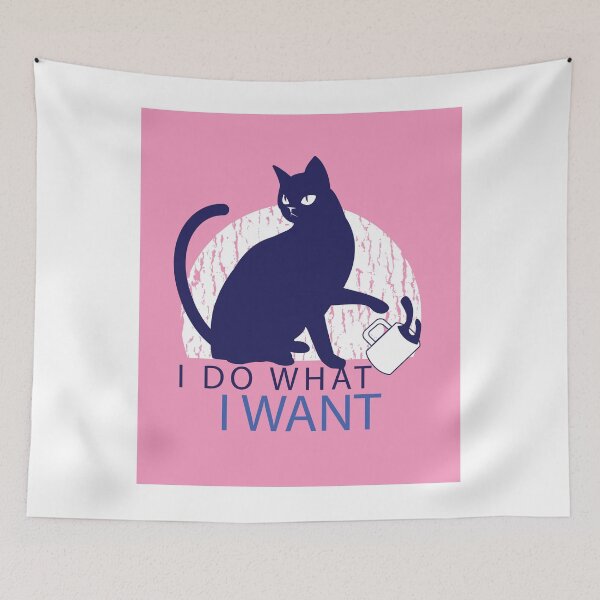 Item preview, rebel cat shirt I DO WHAT I WANT designed and sold by delkh07.