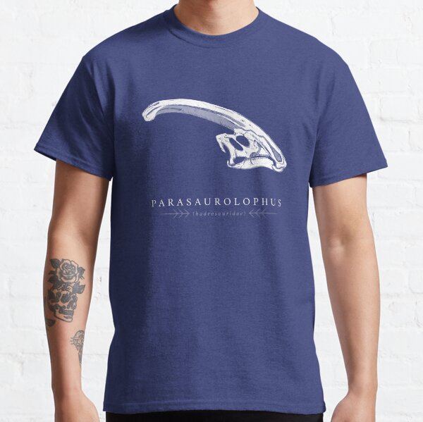 Parasaurolophus dinosaur skull Classic T-Shirt