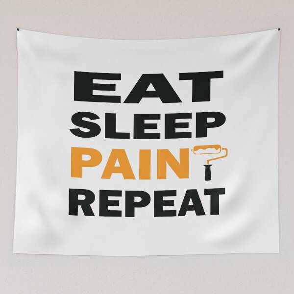 Item preview, Eat Sleep Paint Repeat designed and sold by MousaObaid.