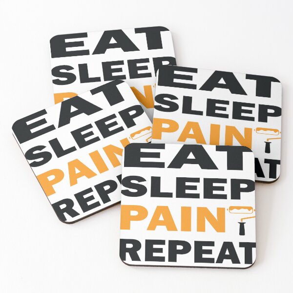 Item preview, Eat Sleep Paint Repeat designed and sold by MousaObaid.