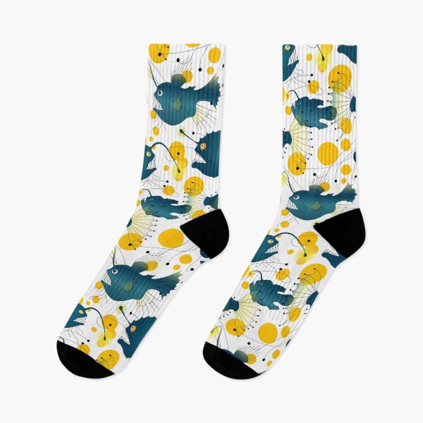 Item preview, Angler fish - blue/yellow designed and sold by kobyakov.