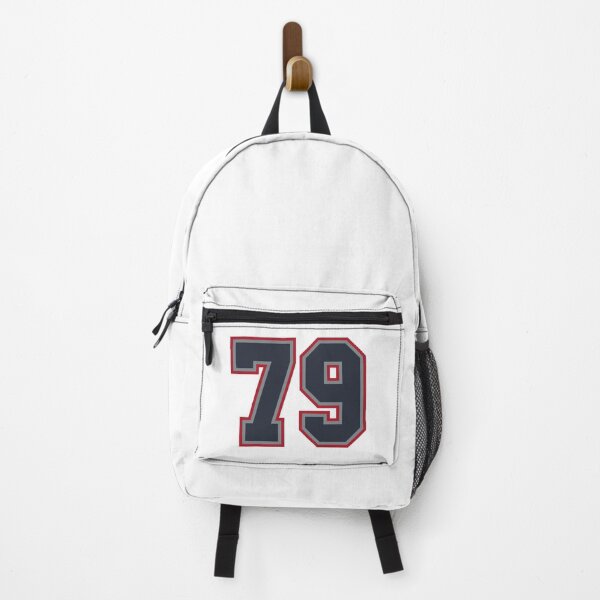 Item preview, 79 Navy Grey Red Sports Number Seventy-Nine designed and sold by HelloFromAja.