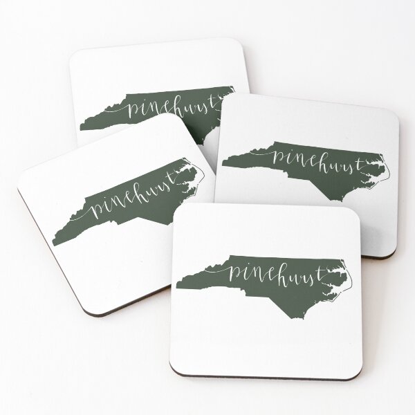 Item preview, Pinehurst North Carolina State Outline Calligraphy designed and sold by Sarah Burk.